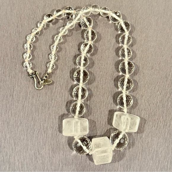 Vtg Chan Luu Sterling & Quartz Crystal Necklace - Picture 4 of 13